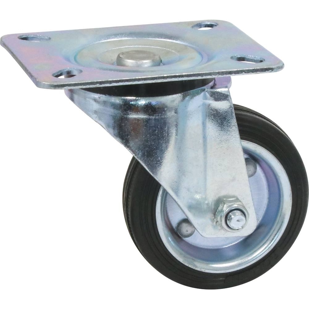 Roulette zinguée jante acier pivotante 250mm 250kg - 26415