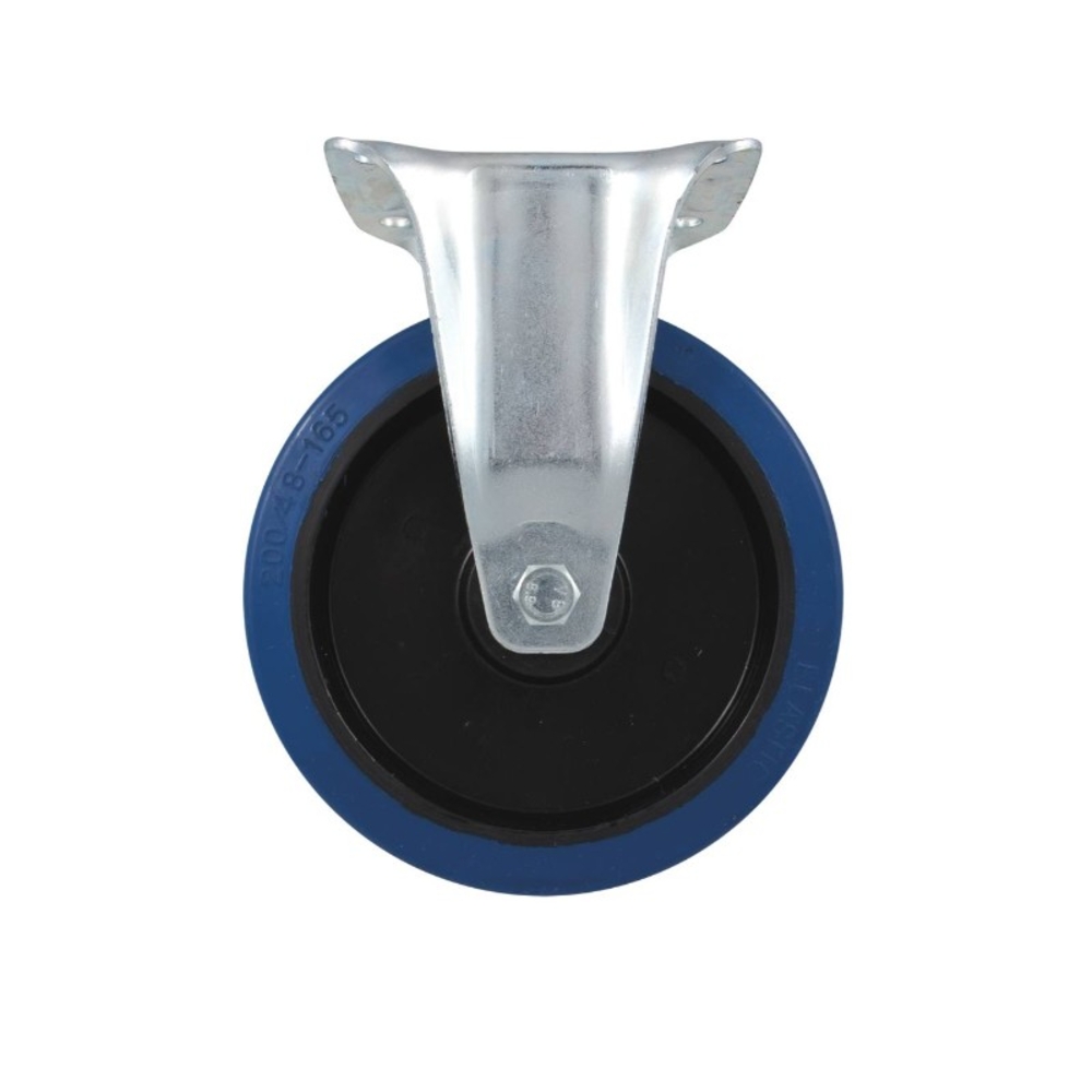 Roulette fixe chape zinguee bandage bleu d.80 120kg - 26430