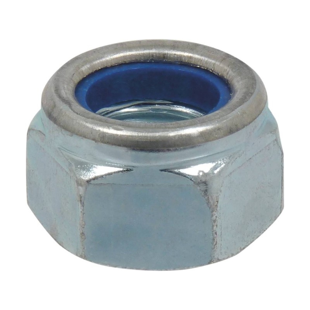 Sachet 20 ecrous hexagonal autofreine z blanc din 985 diam 12 - 2669920