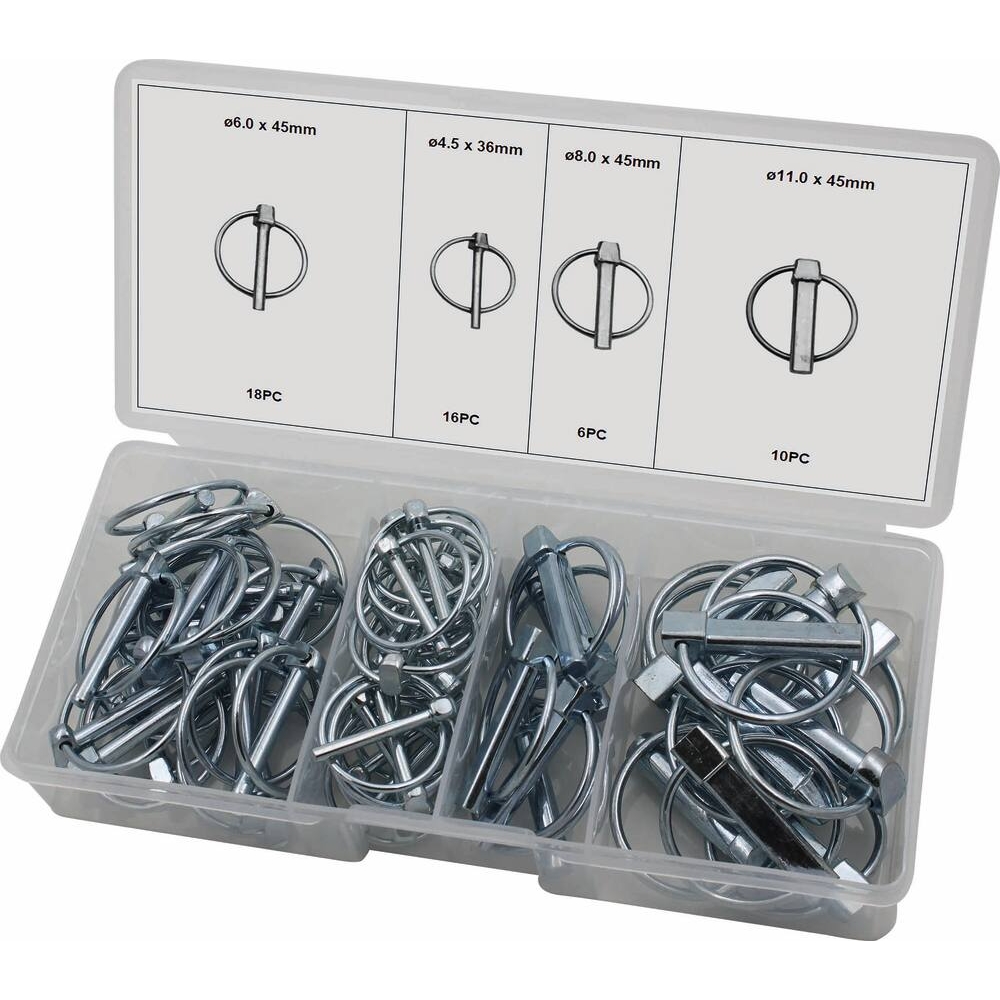 Goupilles clips 4,5 à 11mm - coffret de 50 pcs STILKER - 26730