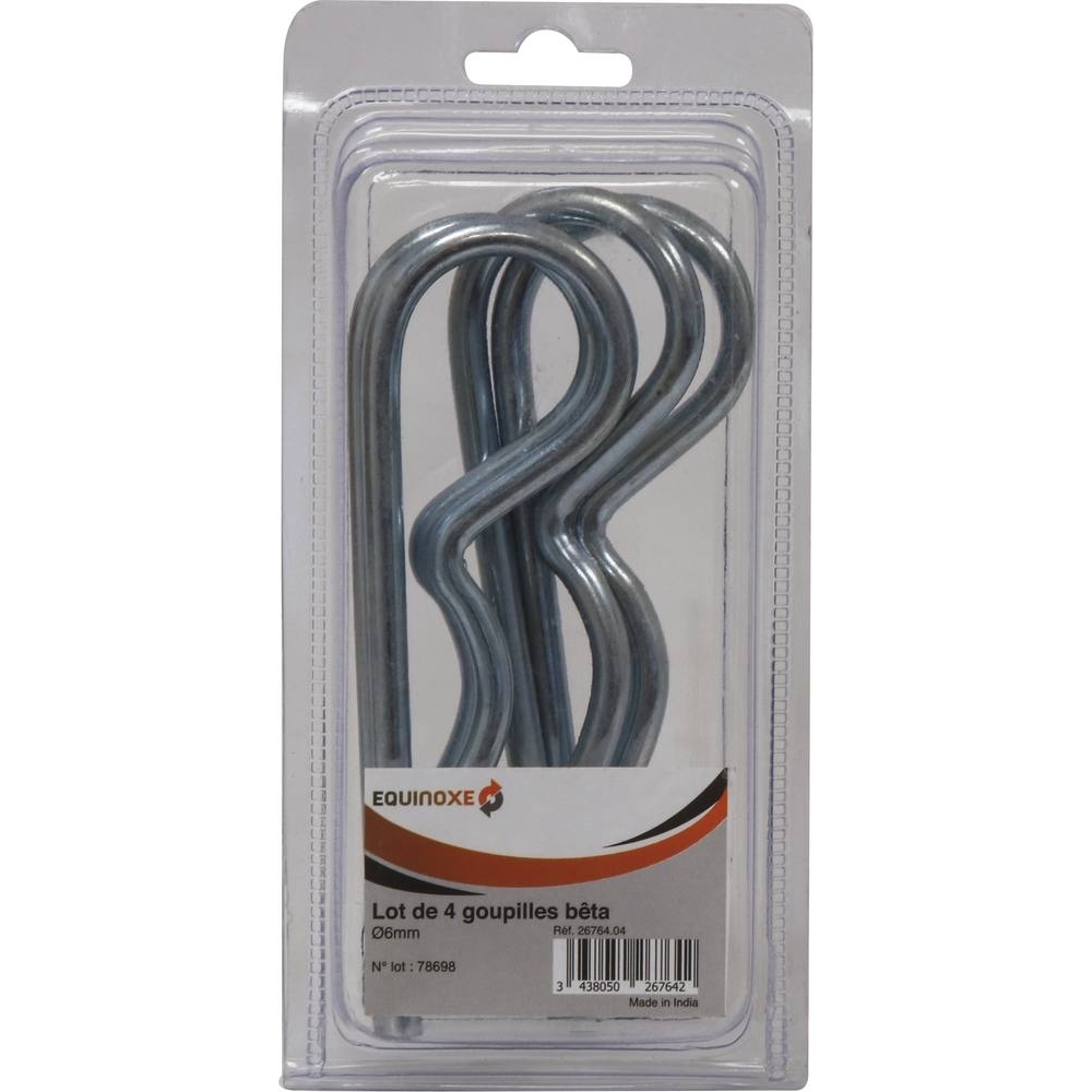 Goupilles béta 6mm - blister de 4 - 26764.04