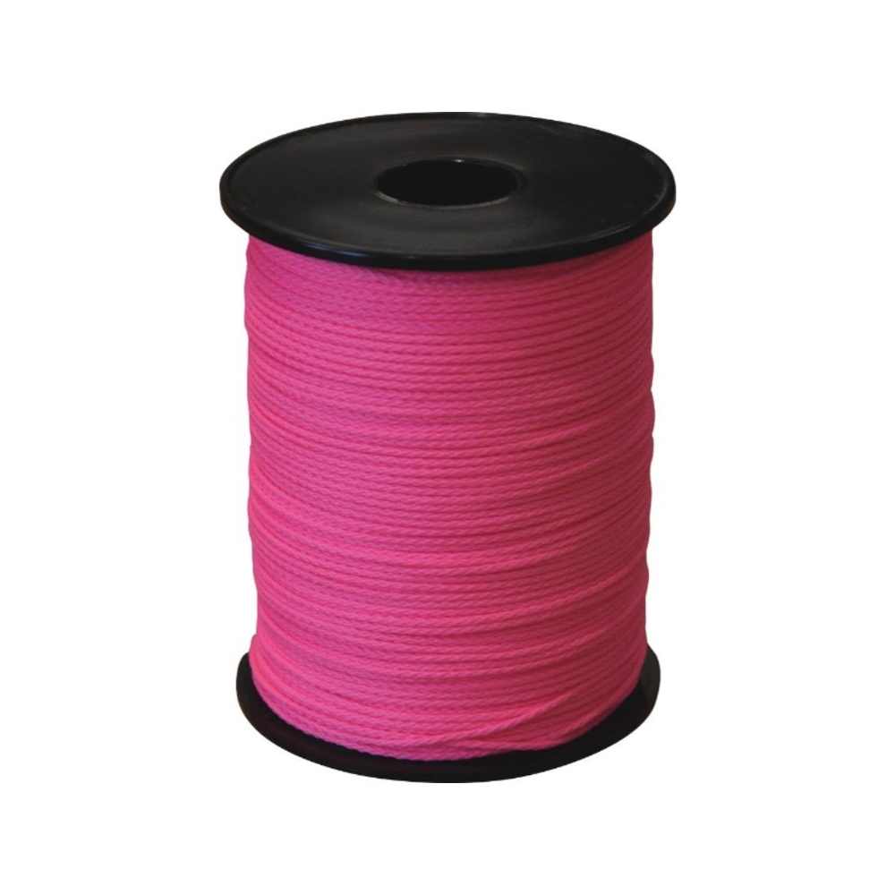 TRESSE POLYPRO BLANCHE FLUO ROSE 1.5MM X 200M -  - 27200