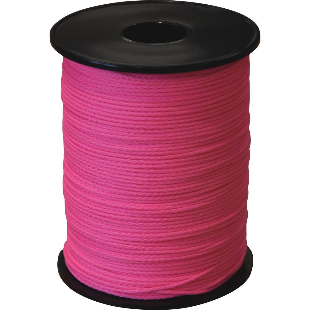 Tresse polypropylène rose fluo 1,5mm - bobine de 1000m - 27210