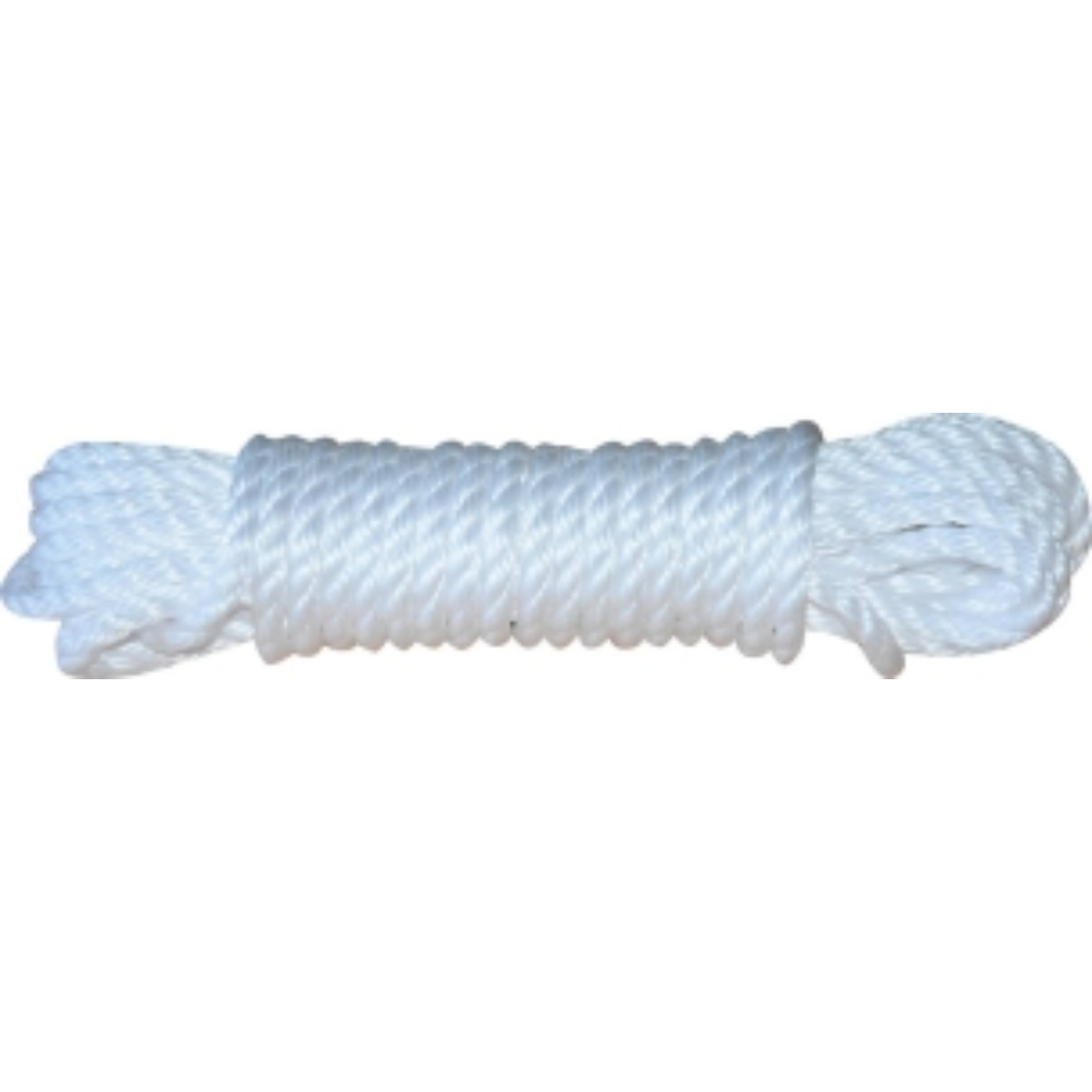 CORDAGE POLYPRO ANTI-UV BLANC 6MM X 7.5M - Neutre - 27460