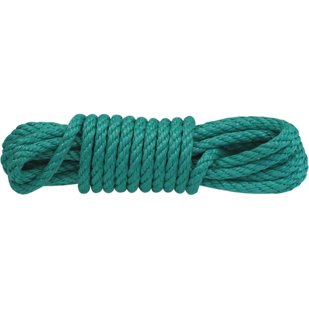 Cordage polypropylène vert 10mm 15m - 27482