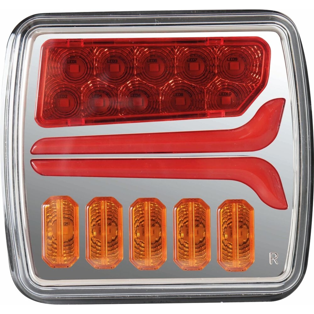 Lot feu arrière LED 12/24V 4 fonctions droit et gauche - SODIFLASH - 28616