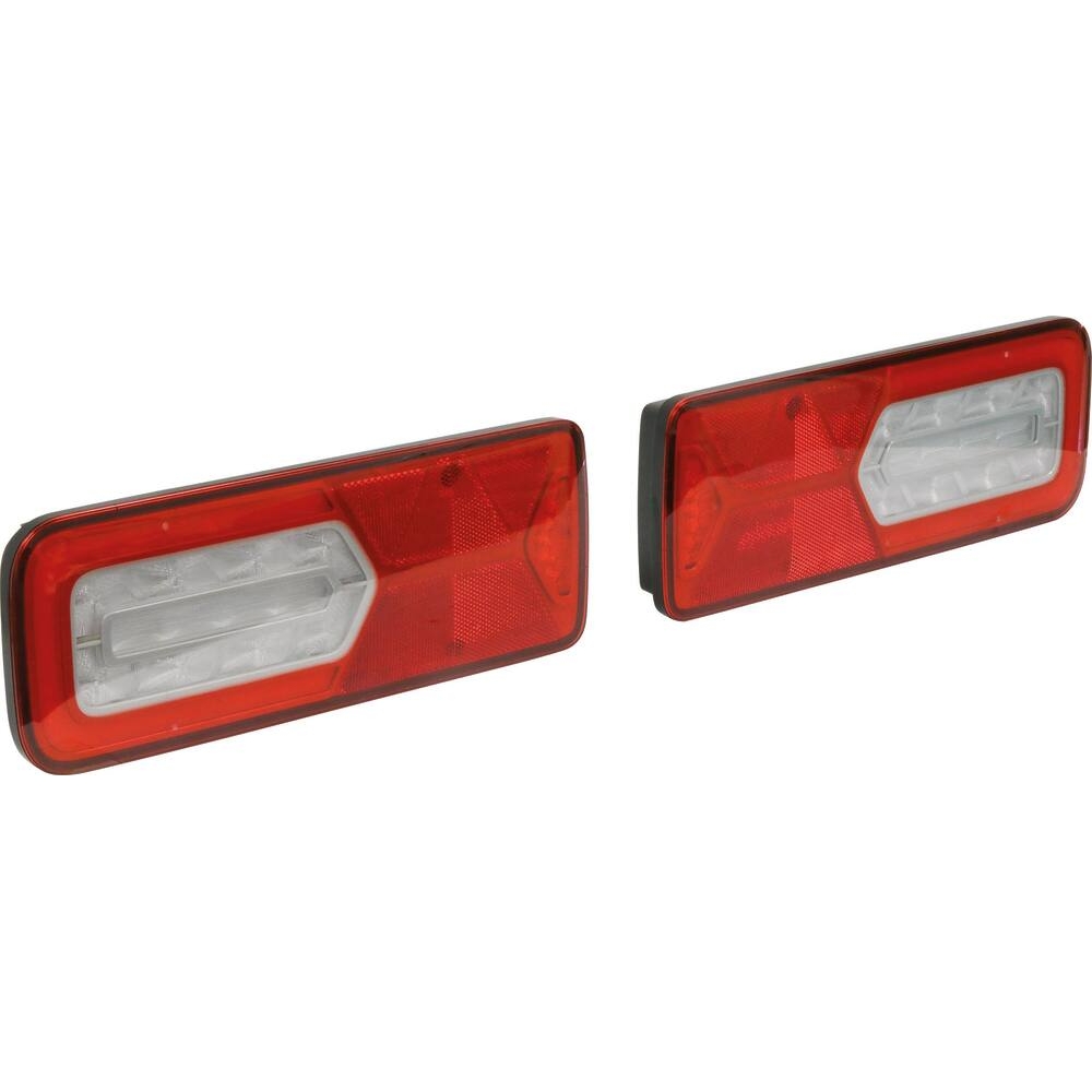 Feu arrière rectangle LC12 LED 24V 7 fonctions avec connecteur AMP1,5 7 voies - lot droit + gauche 350x130mm VIGNAL LIGHTING GROUP - 28685