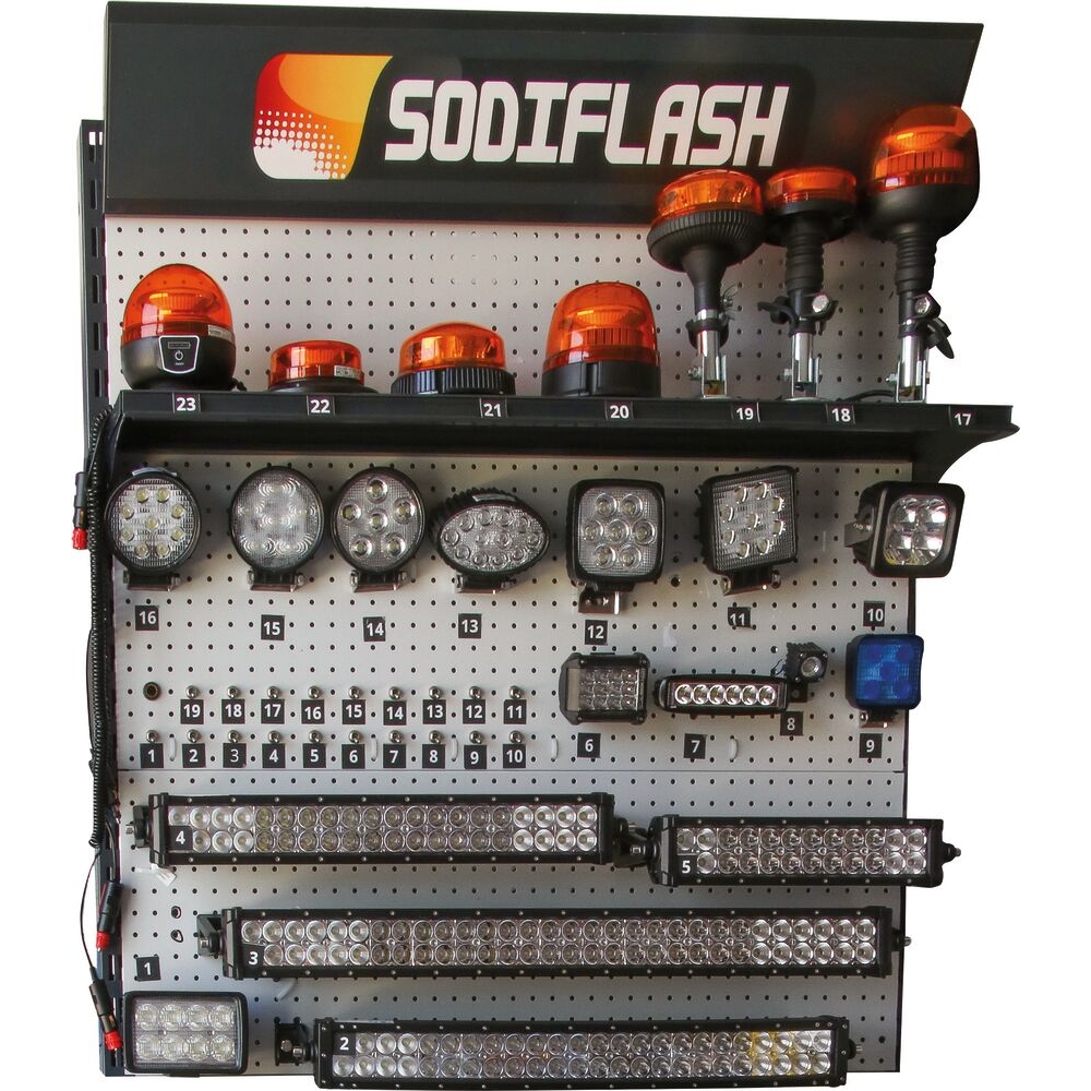 Présentation électrifiée phares et gyrophares 0,5m SODIFLASH - 28735