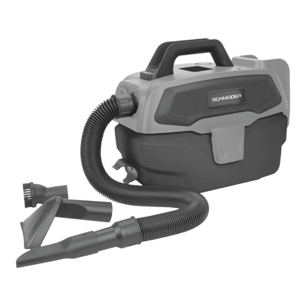 Aspirateur eau et poussière 7,5L 150W sur batterie 20V 2Ah SCHNEIDER - 50000