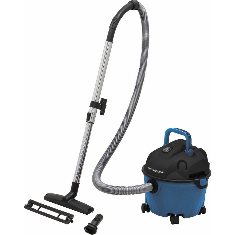 Aspirateur eau et poussière 10L 230V 1200W cuve plastique/souffleur SCHNEIDER ASPI - 50001