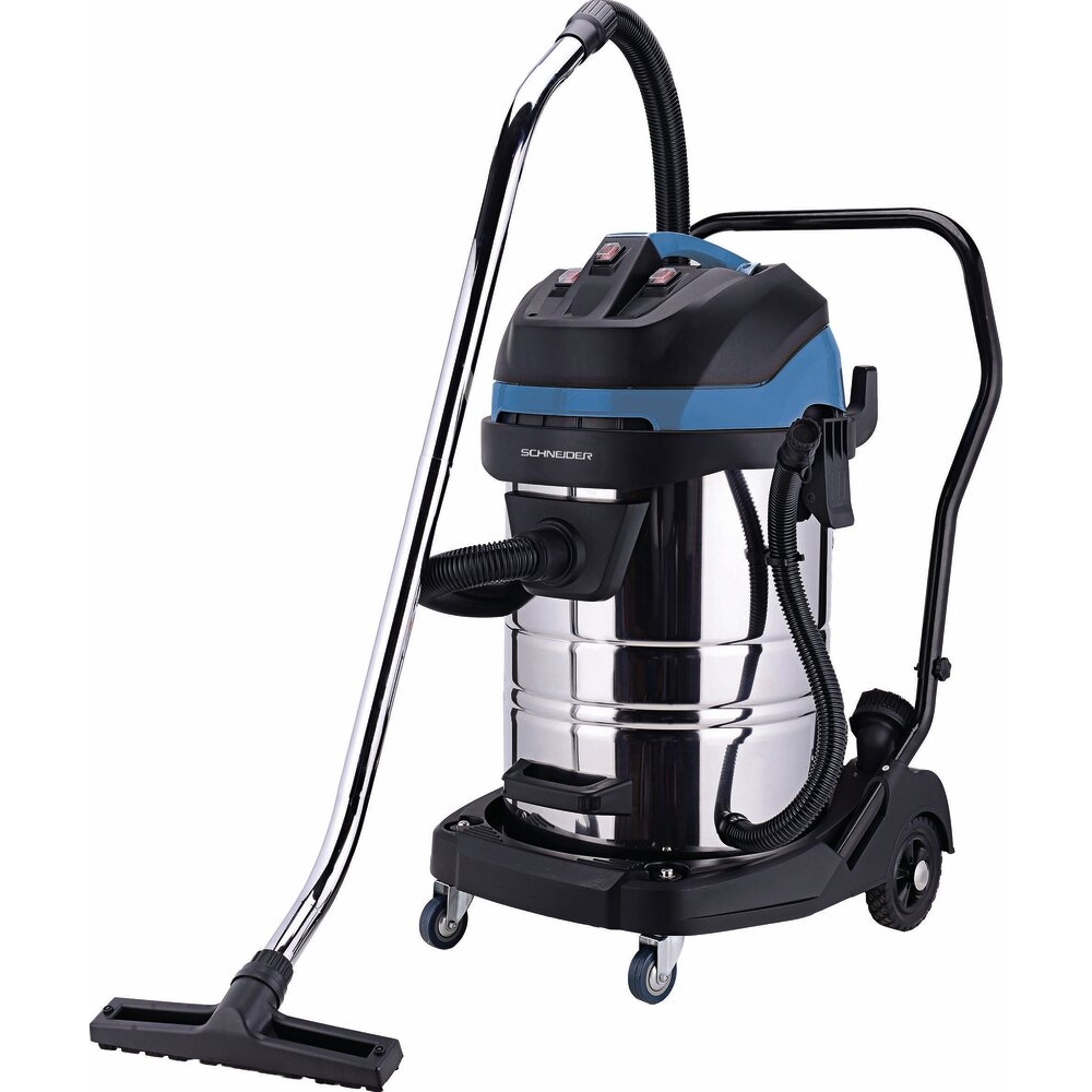 Aspirateur eau et poussières 80L 230V 3600W cuve inox basculante/3 moteurs/flexible de 5m SCHNEIDER ASPI - 50008