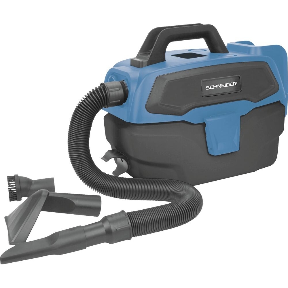 Aspirateur eau et poussière 7,5L 150W sur batterie 20V - 1 batterie 2Ah + 1 batterie 4Ah SCHNEIDER ASPI - 50015