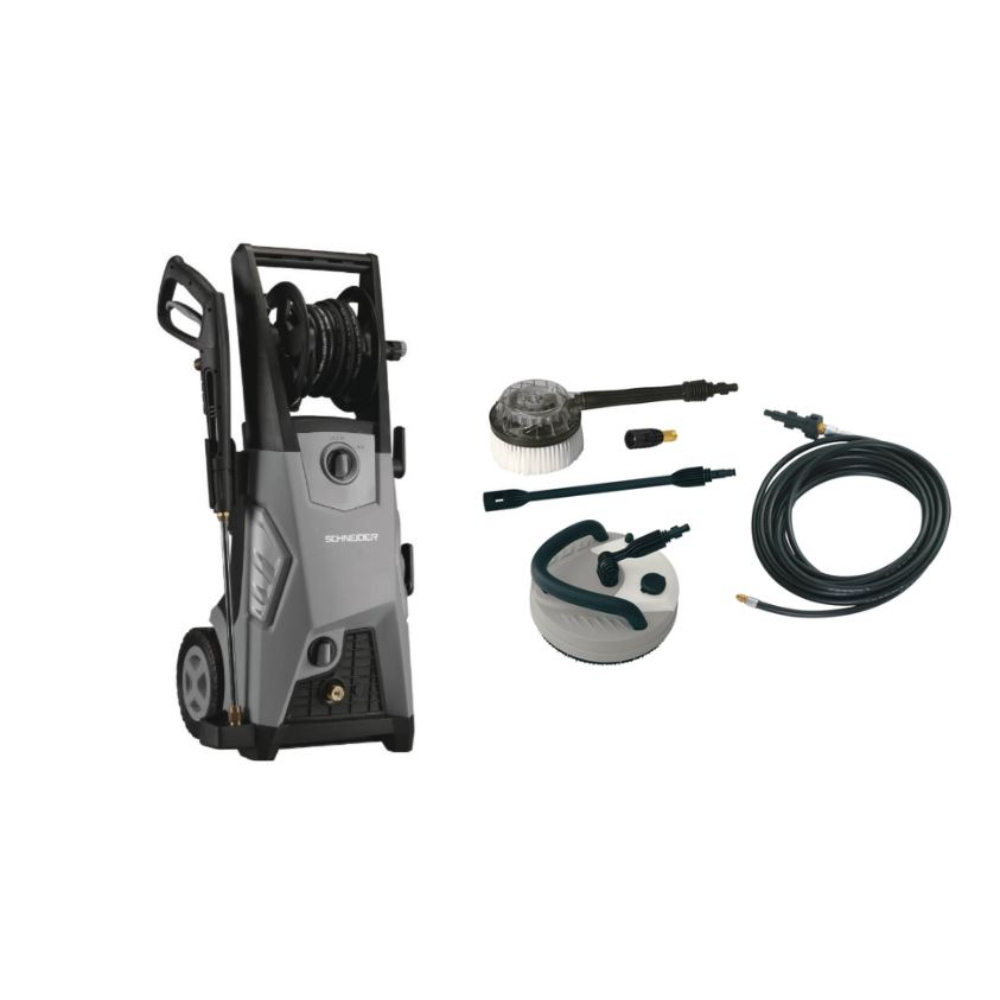 Nettoyeur haute pression eau froide 552 l/h 180 bar 230V SCHNEIDER avec accessoires 50023