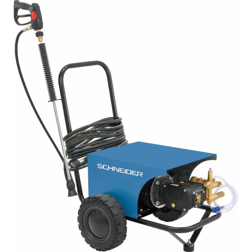 Nettoyeur HP eau froide tri 15 l/min 170 bar avec flexible 10m et lance SCHNEIDER NHP - 50039