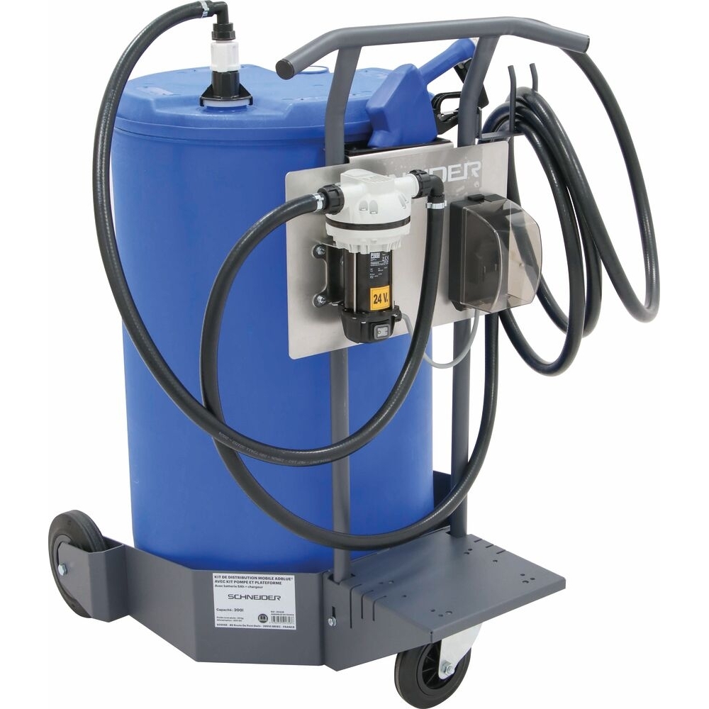 Kit de distribution mobile AdBlue avec kit pompe et plateforme 20V Li-ion sans batterie ni chargeur SCHNEIDER - 50434