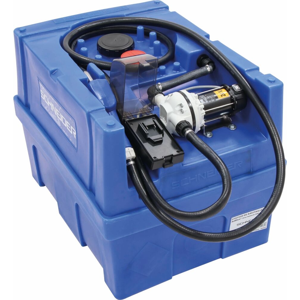 Cuve de ravitaillement AdBlue 200L sur batterie avec pompe 35 l/min nue sans batterie SCHNEIDER TRANSFERT - 50437