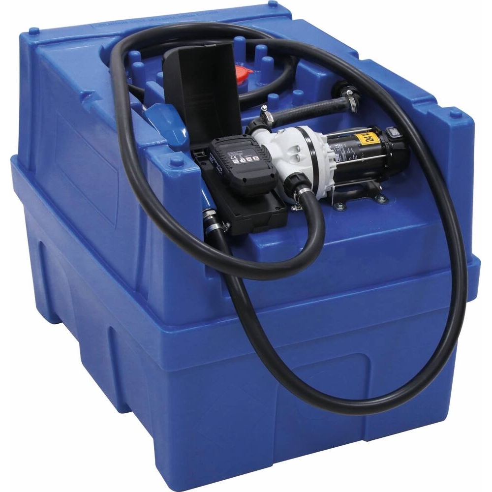 Cuve de ravitaillement AdBlue 200L avec kit de pompe, pistolet auto et plateforme 20V Li-ion - batterie 4Ah et chargeur SCHNEIDER - 50438
