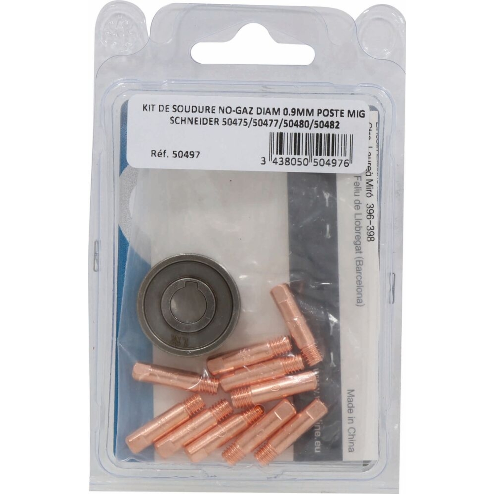 Kit de soudure no-gaz Ø 0,9mm pour postes MIG SCHNEIDER SOUDURE - 50497