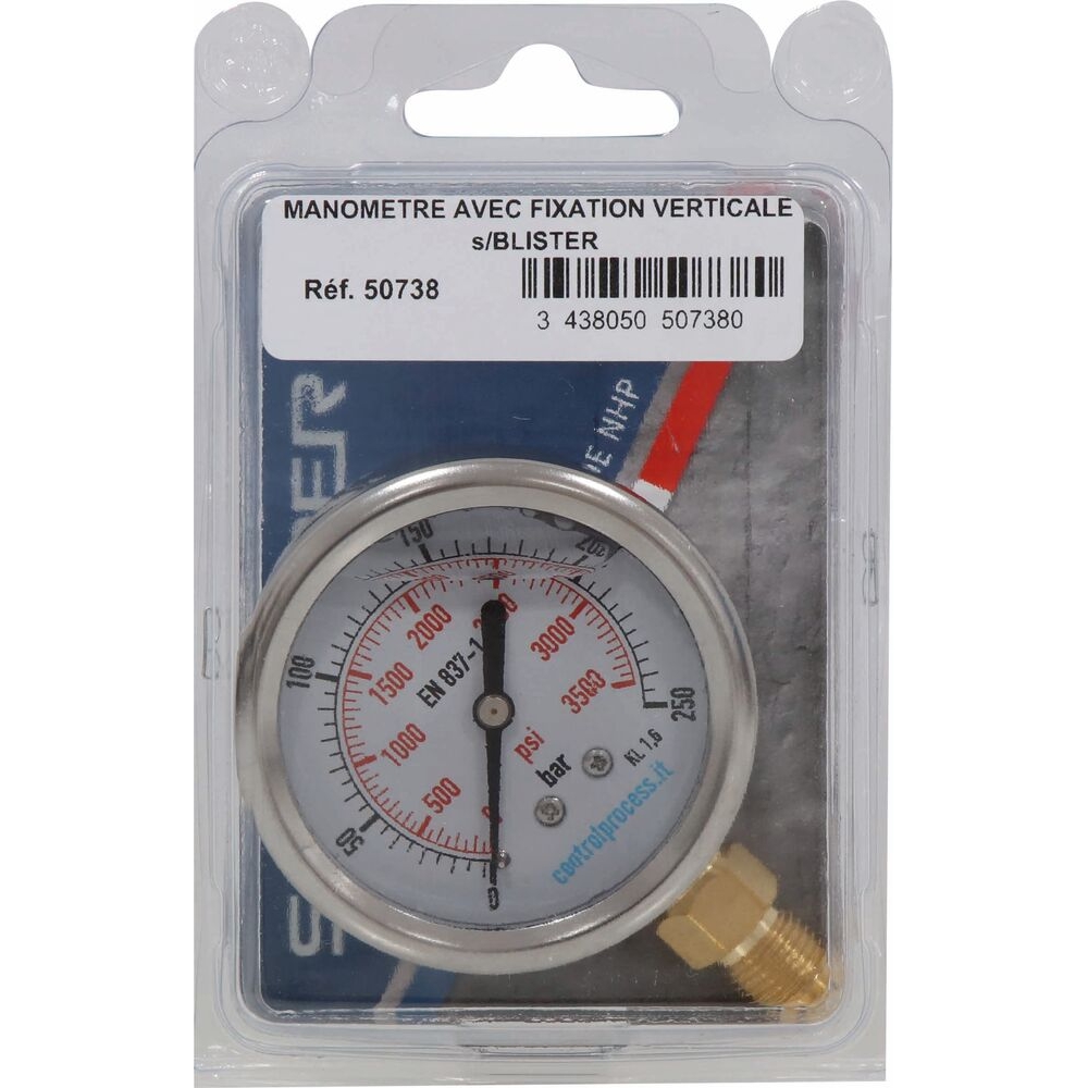 Manomètre avec fixation verticale SCHNEIDER NHP - 50738