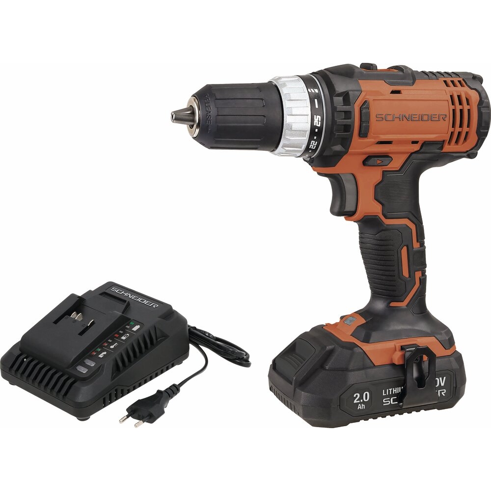 Perceuse visseuse 20V 35Nm 1 batterie 2Ah Li-ion - mallette SCHNEIDER ELECTRO - 50807