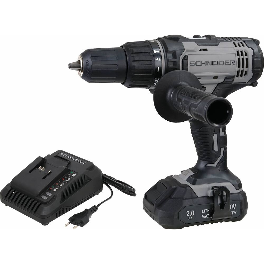 Perceuse visseuse à percussion 20V 50Nm 1 batterie 2Ah Li-ion - mallette SCHNEIDER ELECTRO - 50817