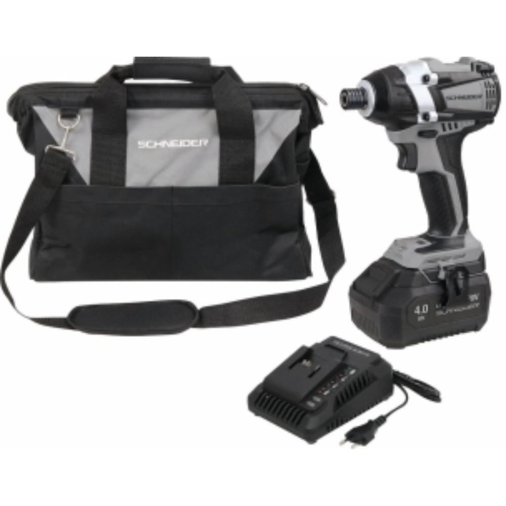 VISSEUSE A CHOC 20V 200NM BRUSHLESS 1 BATT 4AH + 1 CHARG 3,0A+SAC RANGEMENT - SCHNEIDER ELECTRO - 50835