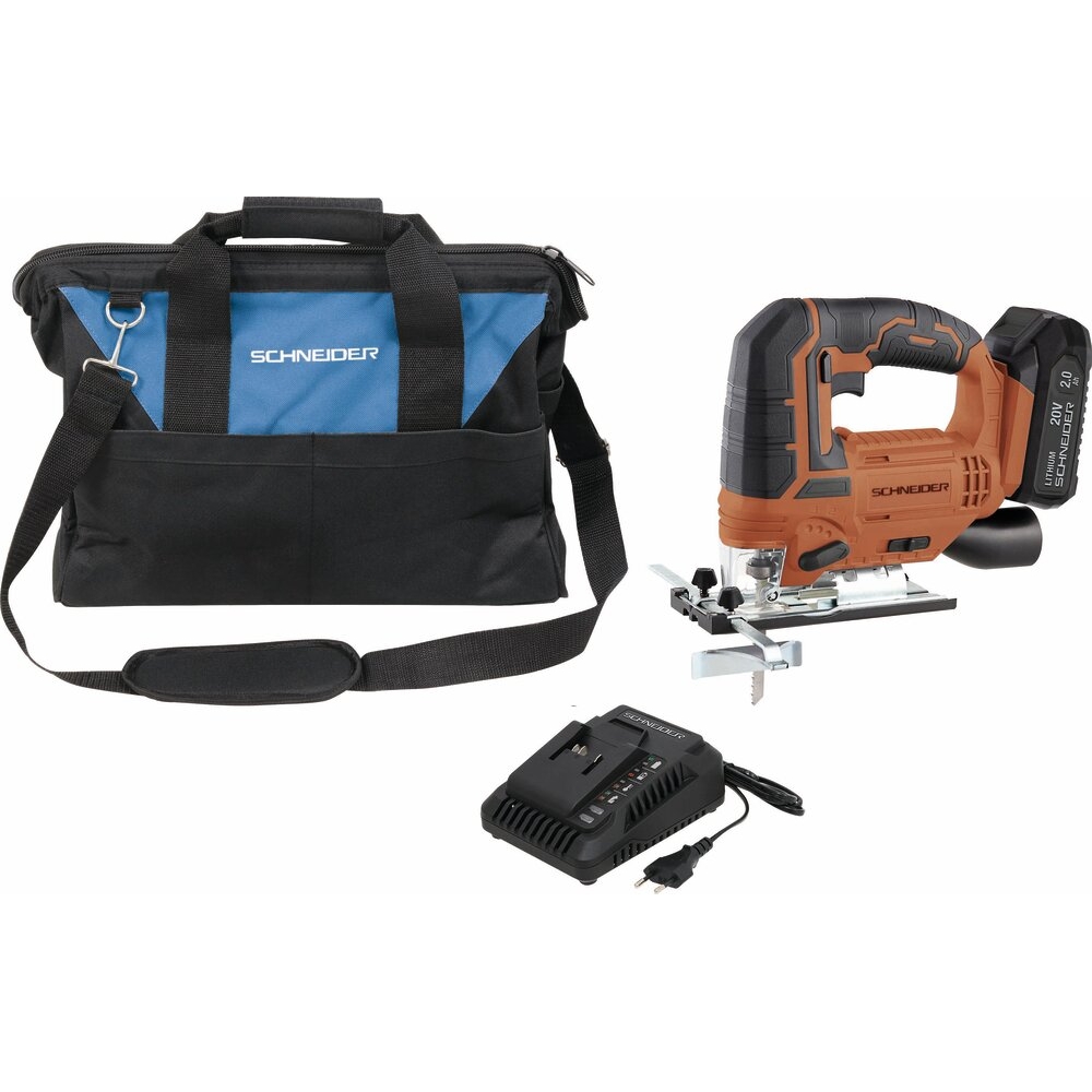 Pack scie sauteuse 20V - batterie 2Ah Li-ion - chargeur - sac de transport SCHNEIDER ELECTRO - 50858