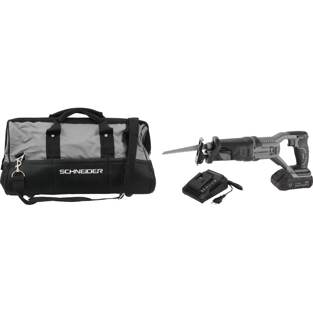 Scie sabre 20V - 1 batterie 2Ah Li-ion - chargeur - sac de transport SCHNEIDER ELECTRO - 50874