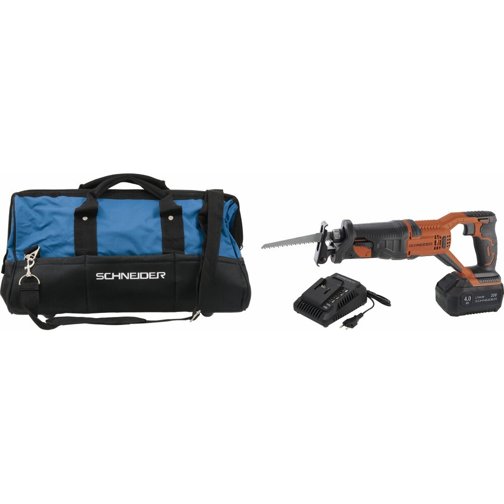 Scie sabre 20V - 1 batterie 4Ah Li-ion - chargeur - sac de transport SCHNEIDER ELECTRO - 50876