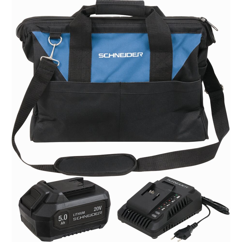 Pack 20V 1 batterie Li-ion 5Ah/chargeur 3A - sac de transport SCHNEIDER ELECTRO - 50918