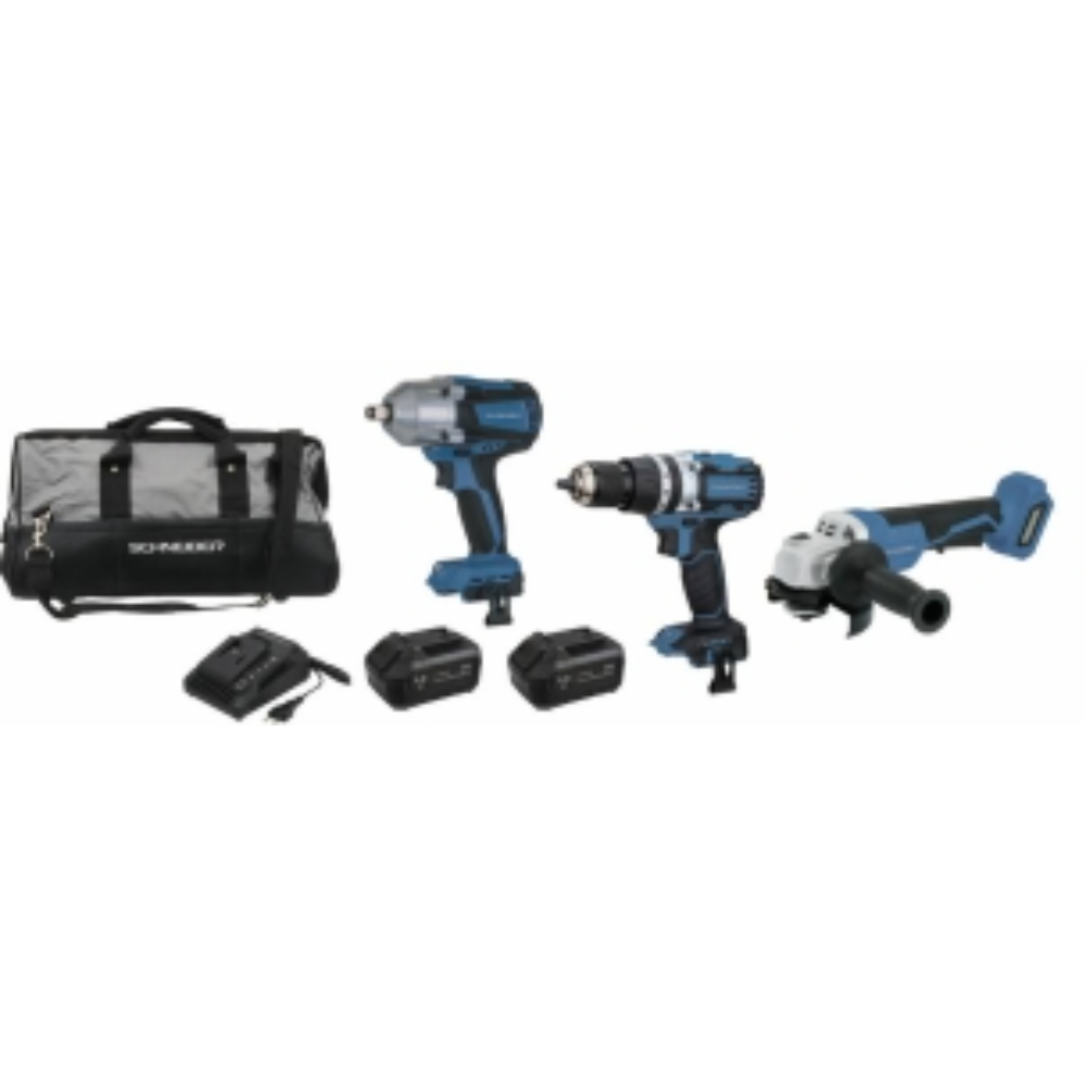 PACK VISSEUSE 65NM+CLE A CHOC 610/800NM+MEULEUSE+2 BAT 4AH+CHARG+GRAND SAC - SCHNEIDER ELECTRO - 50995