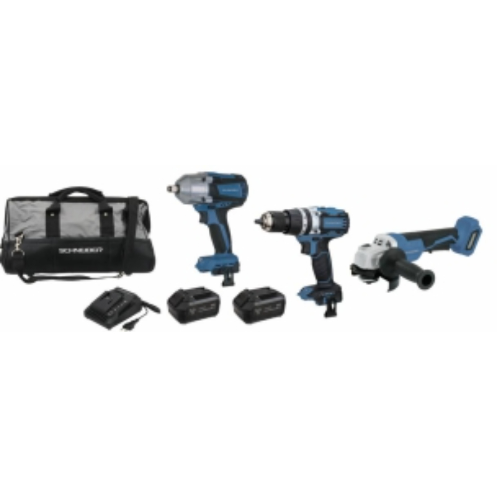 PACK VISSEUSE 65NM+CLE A CHOC 610/800NM+MEULEUSE+2 BAT 5AH+CHARG+GRAND SAC - SCHNEIDER ELECTRO - 50996