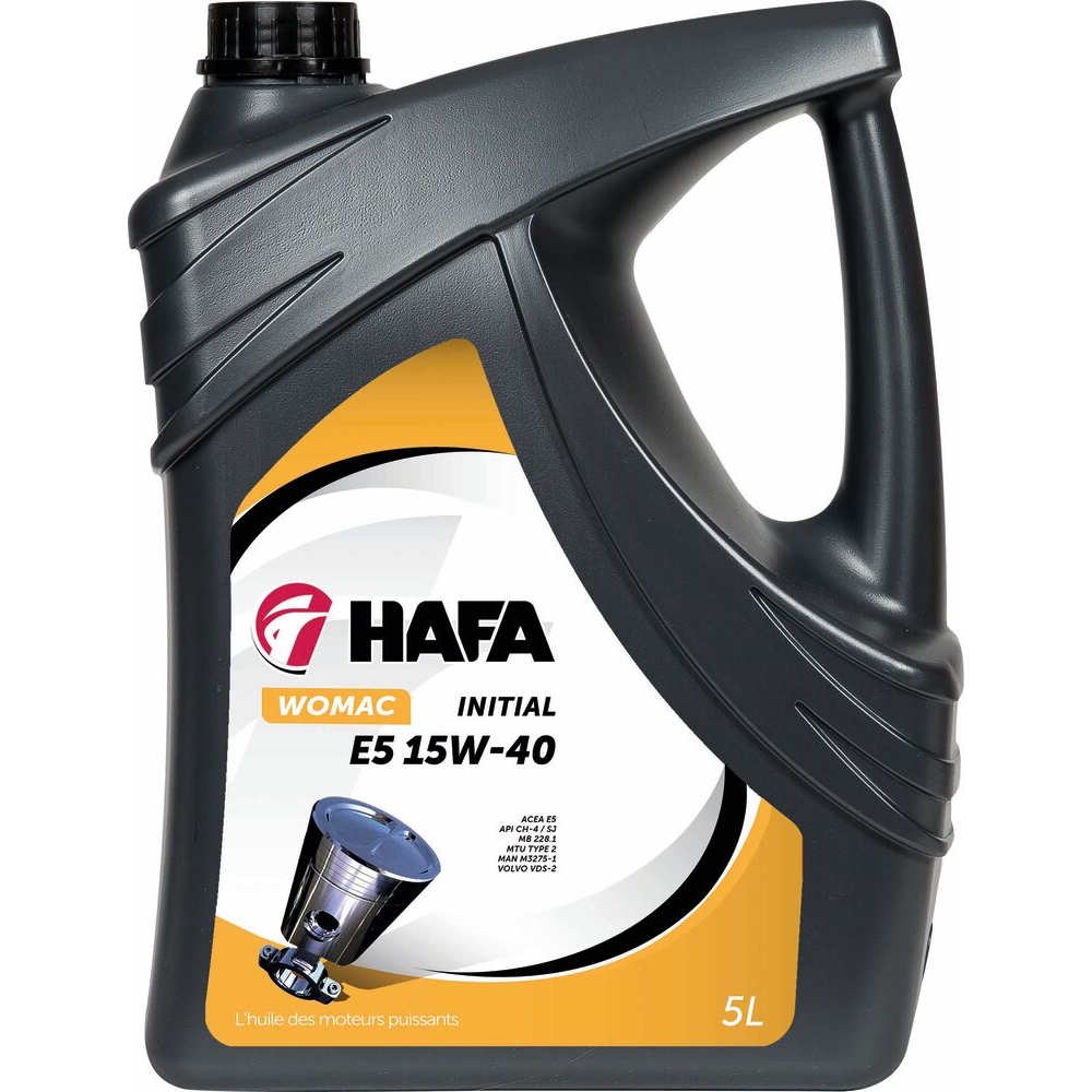 Huile pour moteur diesel E5 15W40 - bidon de 5L VELKAN - 51070