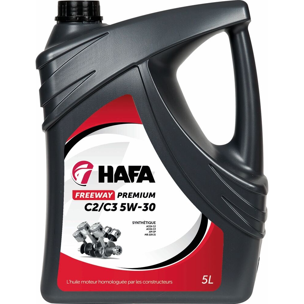 Huile pour moteur C2C3 5W30 - bidon de 5L HAFA - 51095
