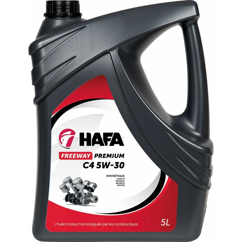 Huile pour moteur C4 5W30 - bidon de 5L HAFA - 51110