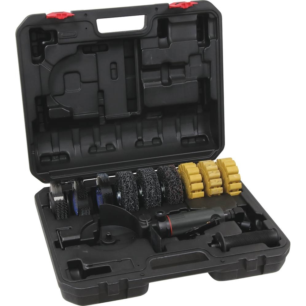 Brosse pneumatique mutli service - coffret 11 pcs DRAKKAR - 51281