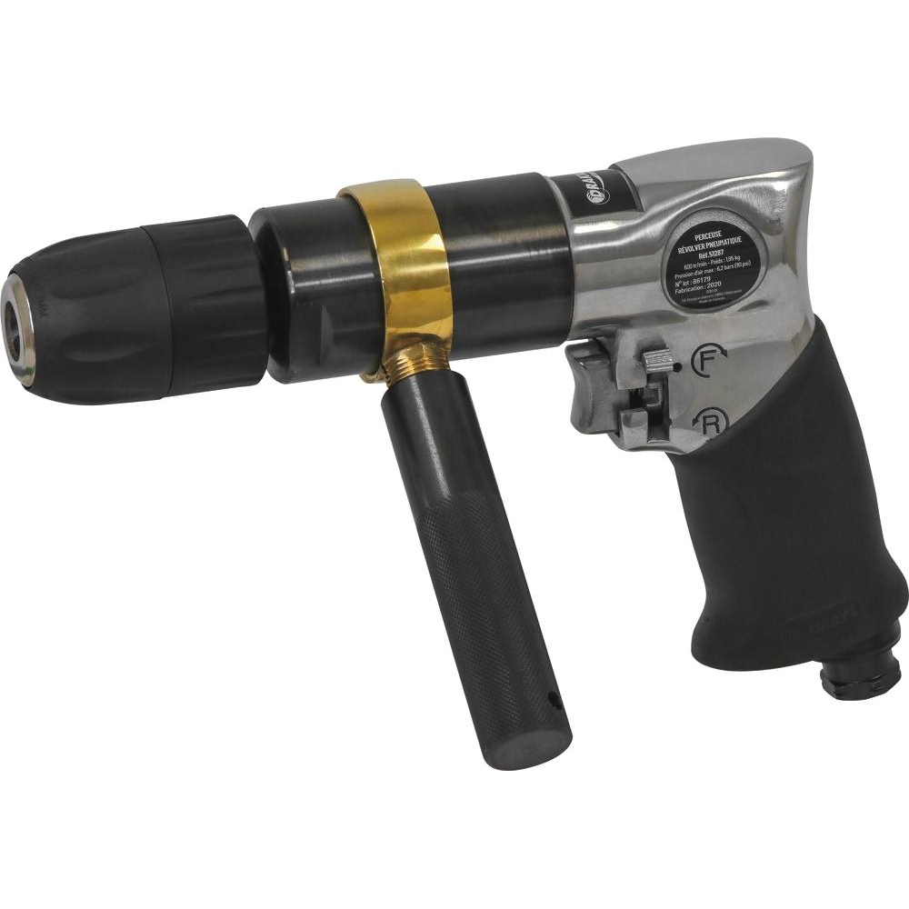 Perceuse pneumatique réversible mandrin auto-serrant de 13mm DRAKKAR EQUIPEMENT - 51287