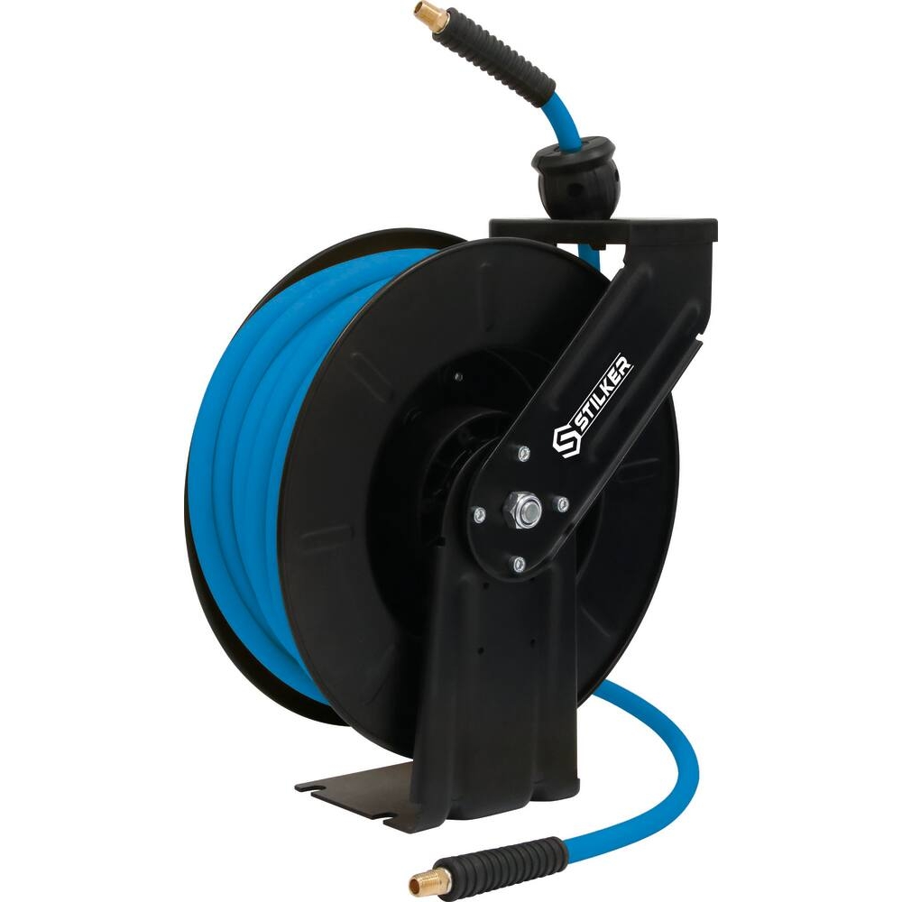Enrouleur automatique orientable de tuyau d'air 20m+1,5m STILKER - 51323