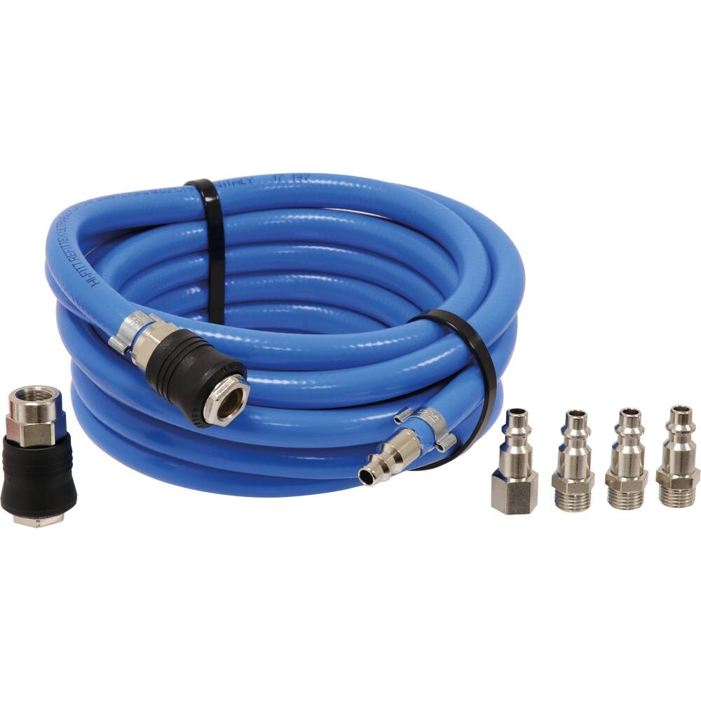 Rallonge tuyau air Ø 10mm 5m + 5 raccords STILKER - 51900