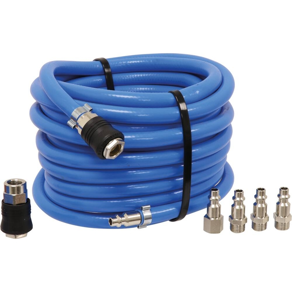 Rallonge tuyau air Ø 10mm 10m + 5 raccords - STILKER - 51902