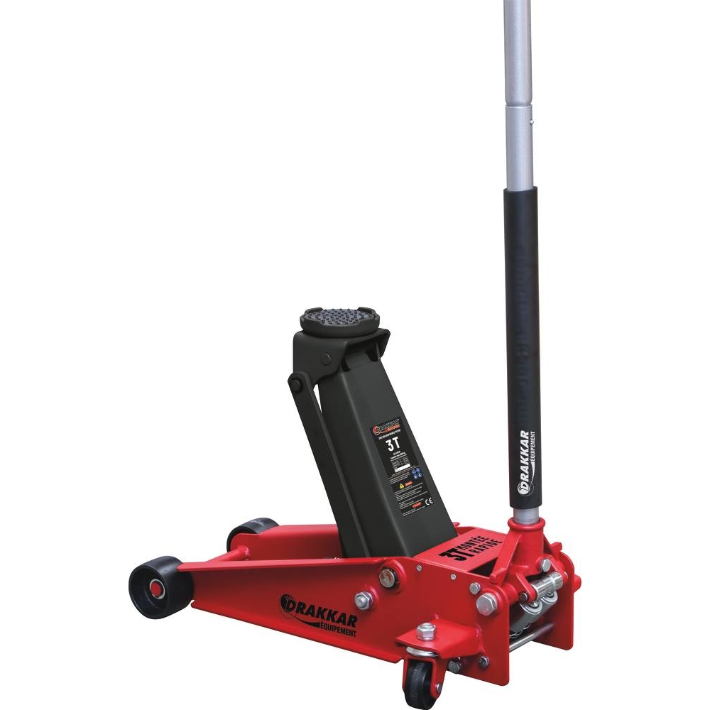 Cric rouleur 3T double piston 128/465mm longueur 695mm DRAKKAR - 52540