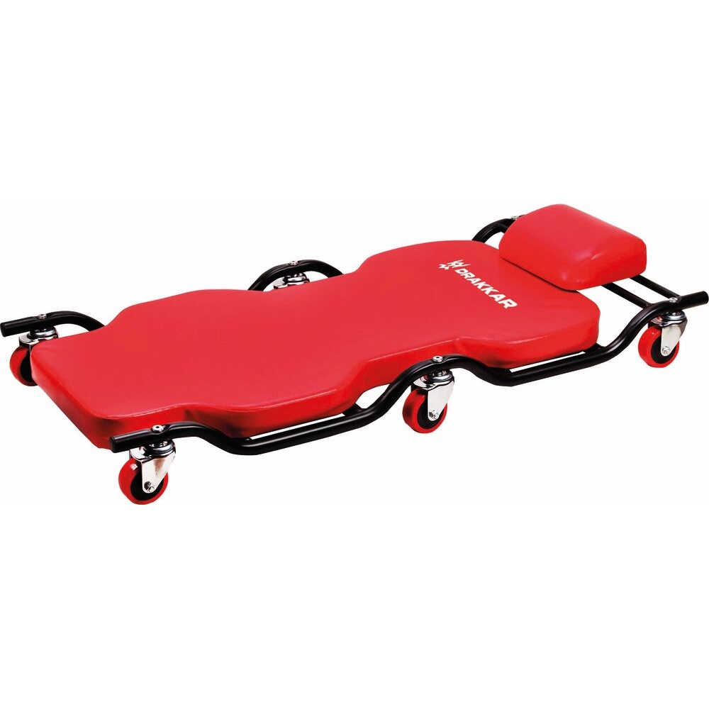 Chariot de visite 6 roues avec matelas mousse 180kg DRAKKAR - 52657
