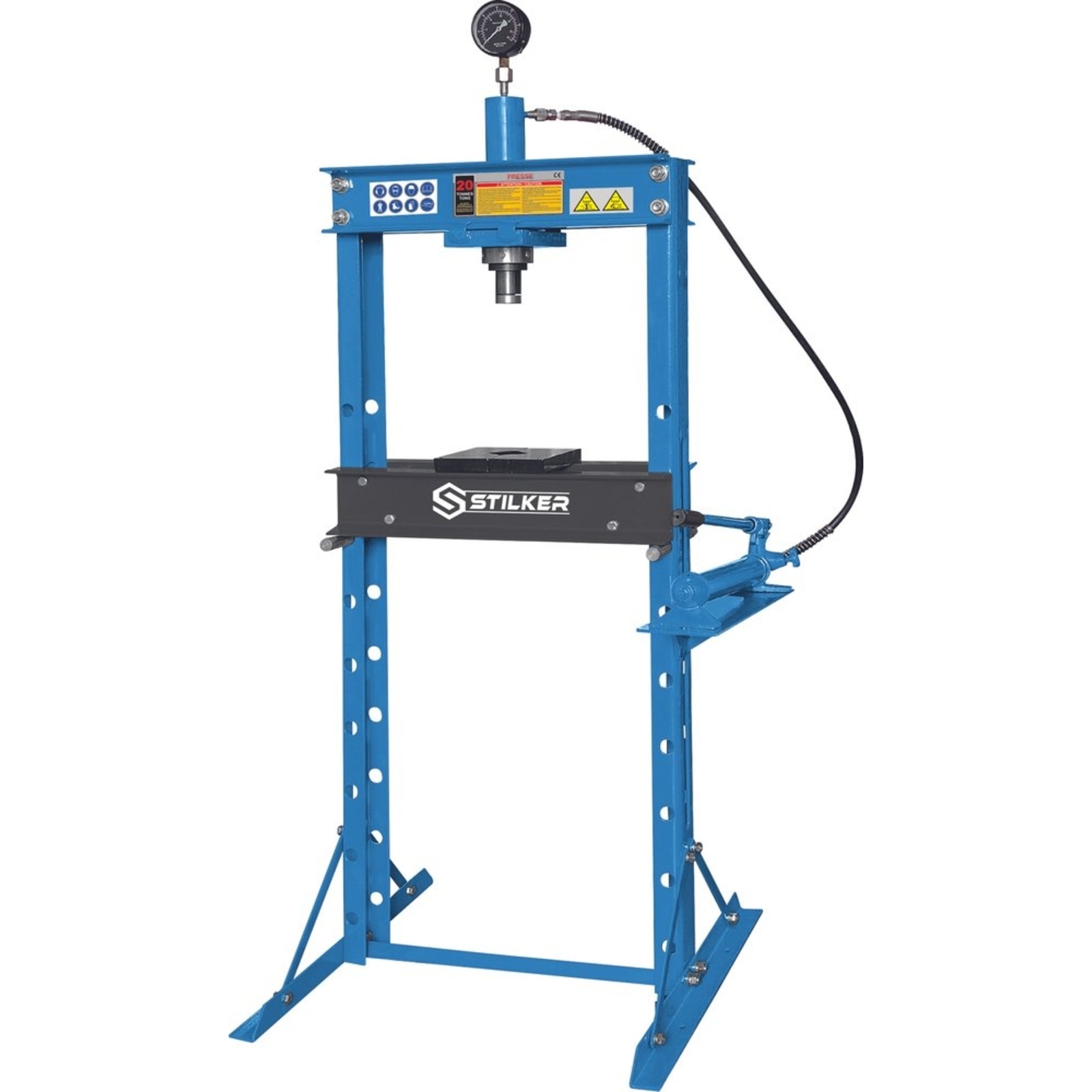 Presse d'atelier manuelle 20T bâti boulonné STILKER - 52705