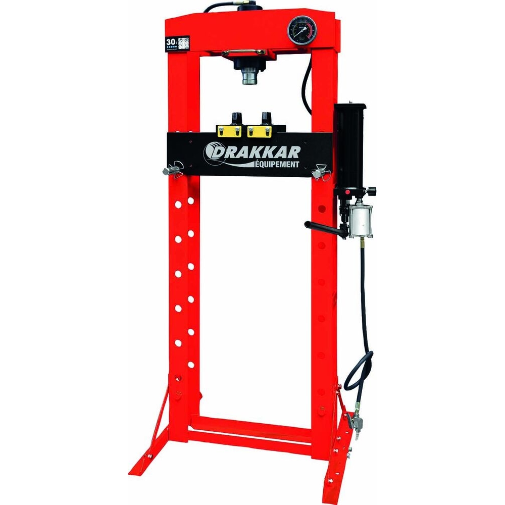 Presse d'atelier manuelle et pneumatique 30T bâti soudé DRAKKAR - 52731