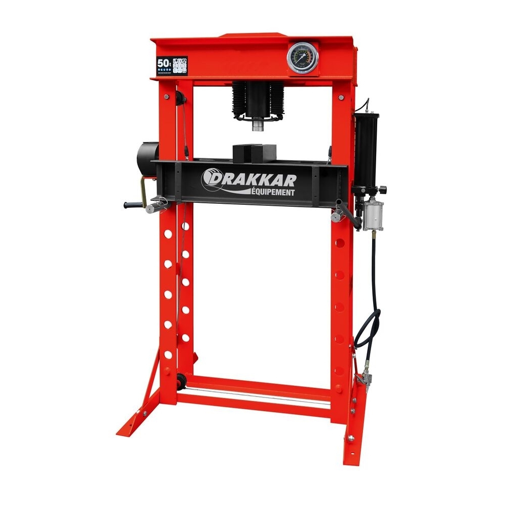 Presse d'atelier manuelle et pneumatique 50T bâti soudé - DRAKKAR EQUIPEMENT - 52766