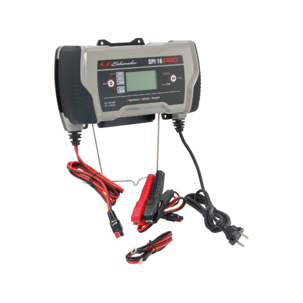 Chargeur de batterie SCHUMACHER automatique 12V/24V-16A/8A SPI 16 PRO - 54066
