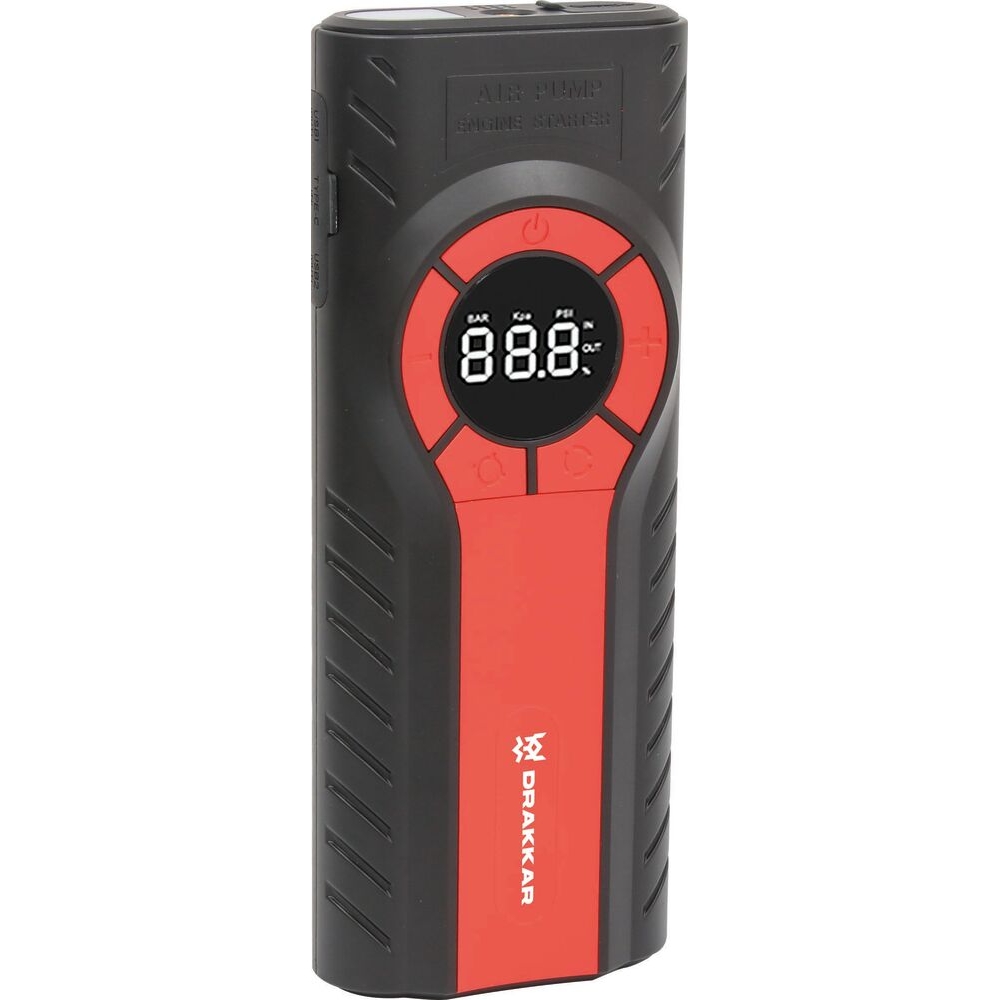 Booster 12V 1200A avec power bank 12000mAh et gonfleur DRAKKAR EQUIPEMENT - 54220