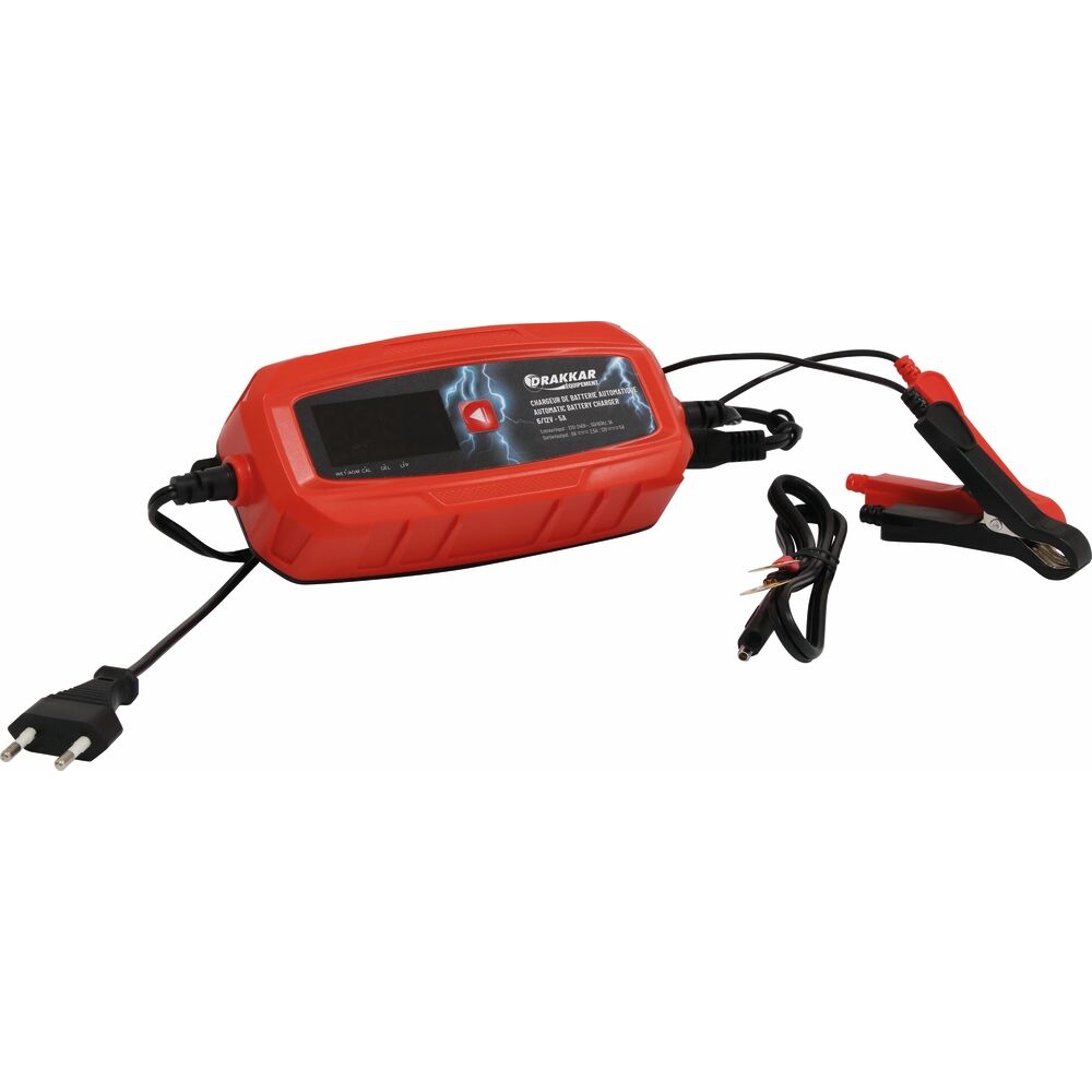 Chargeur de batterie automatique 6/12V 5A DRAKKAR - 54240