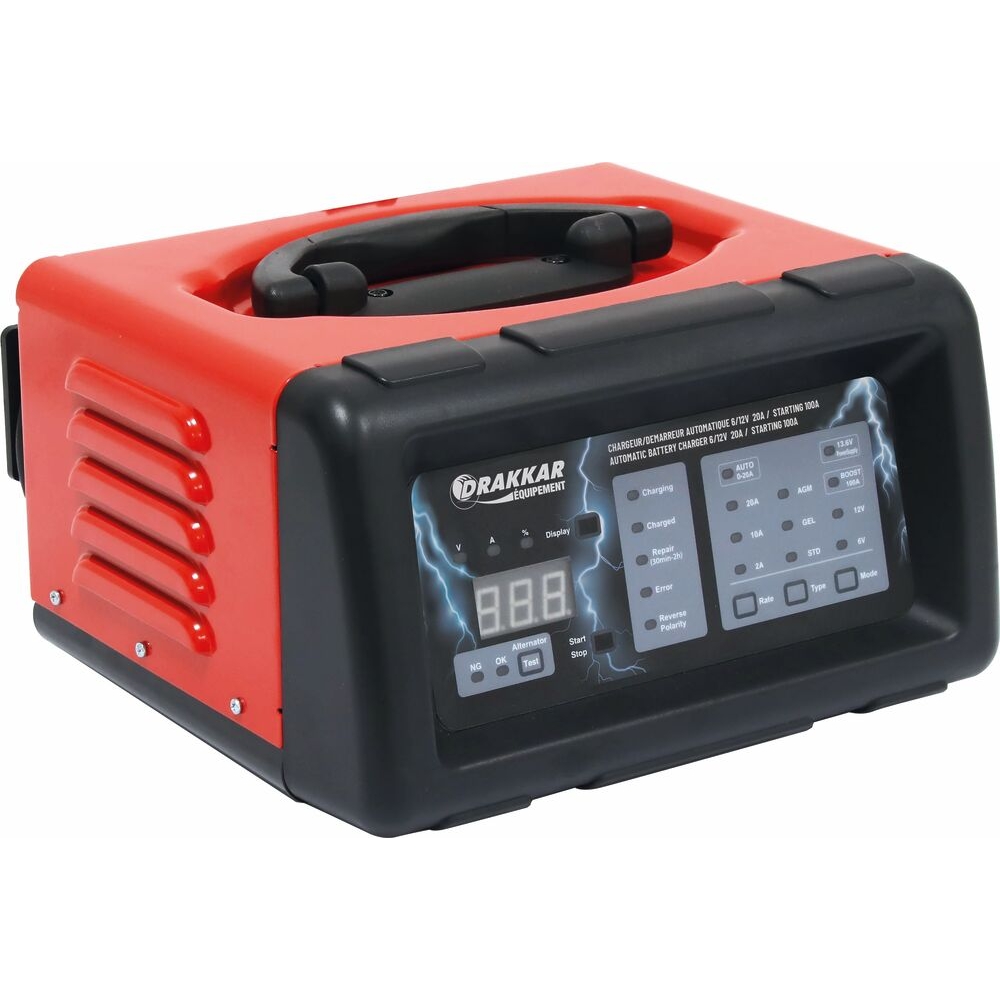 Chargeur-démarreur automatique 6/12V 20A - Starting 100A DRAKKAR - 54248