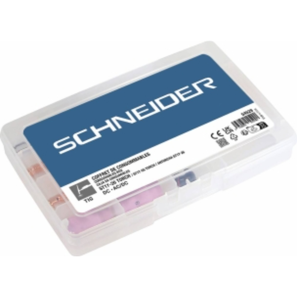 COFFRET DE CONSOMMABLES POUR TORCHE TIG SCHNEIDER ST17/26 54513/54514 - SCHNEIDER SOUDURE - 54529